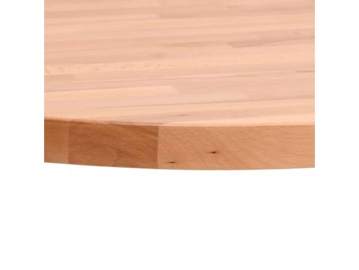 KTHLBRH Runde Tischplatte aus Massivholz Buche 70 x 4 cm Leicht zu reinigende Lackoberfläche für Couchtisch - einzigartige Maserung