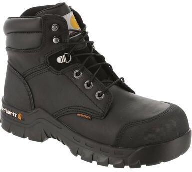 "Carhartt 6"" Rugged Flex Waterproof - Mens 10 Black Boot Medium"