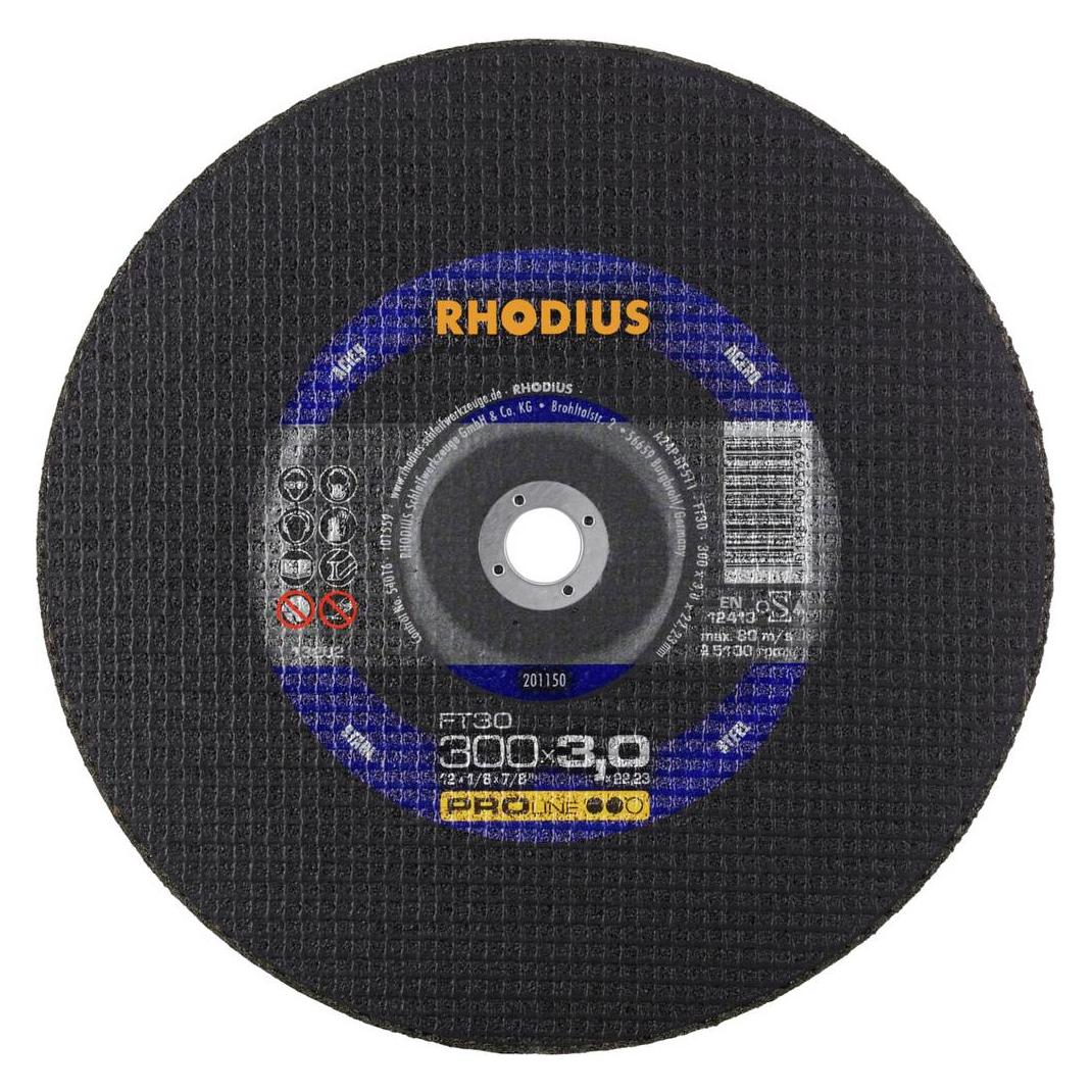Rhodius Freihand Trennscheibe gerade FT30 Ø 300 x 3,0 x 22,23mm (201150)