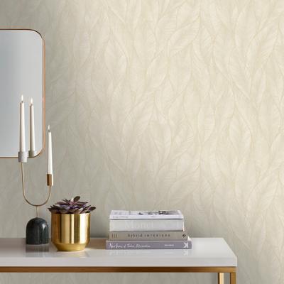 Vliestapete SUBLIME "Blatter", beige, B:0,52m H:10m L:10m, Vlies, Tapeten, 10mx52cm (ca. 5m2)