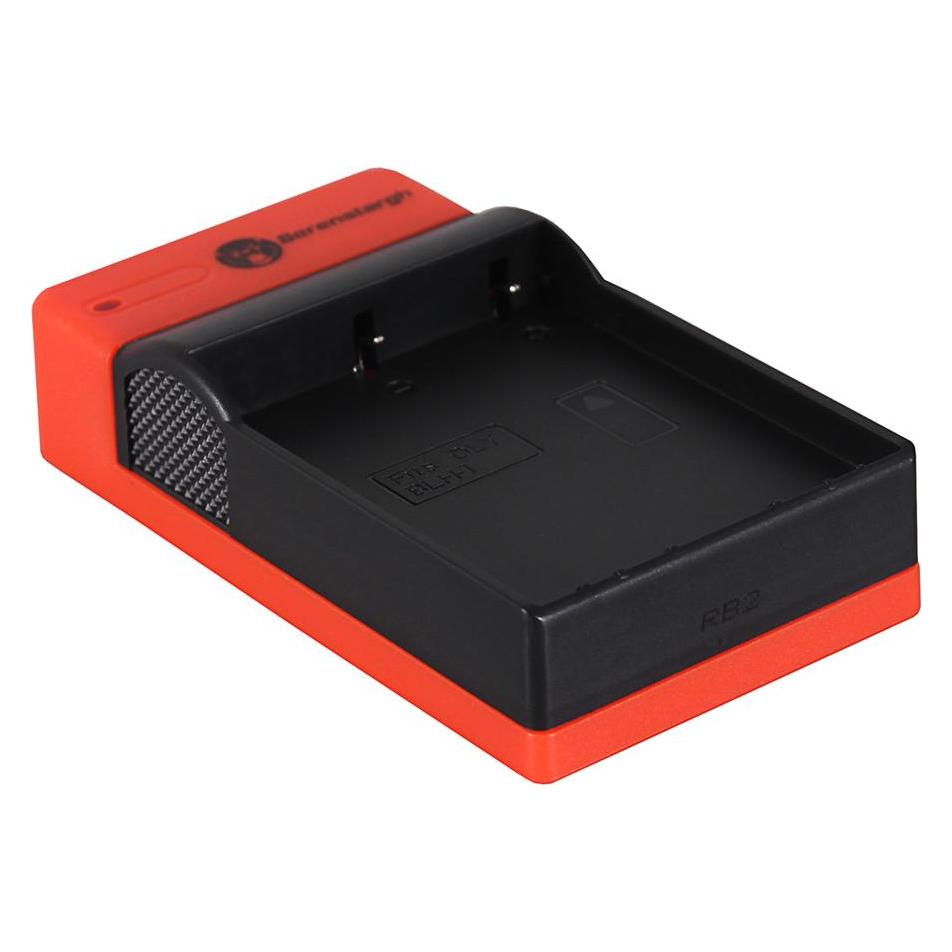 Berenstargh Slim Micro-USB Ladegerät f. Olypmus BLH-1 EM-1 Mark 2 EM-1 Mark II OM-D (Ladegerät ohne Akku) (61064014)