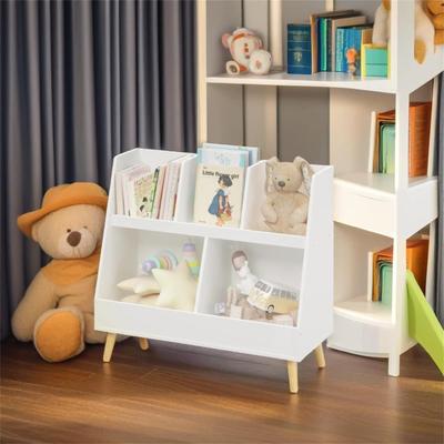 DEVERA Kids Bookshelf and Toy Organizer