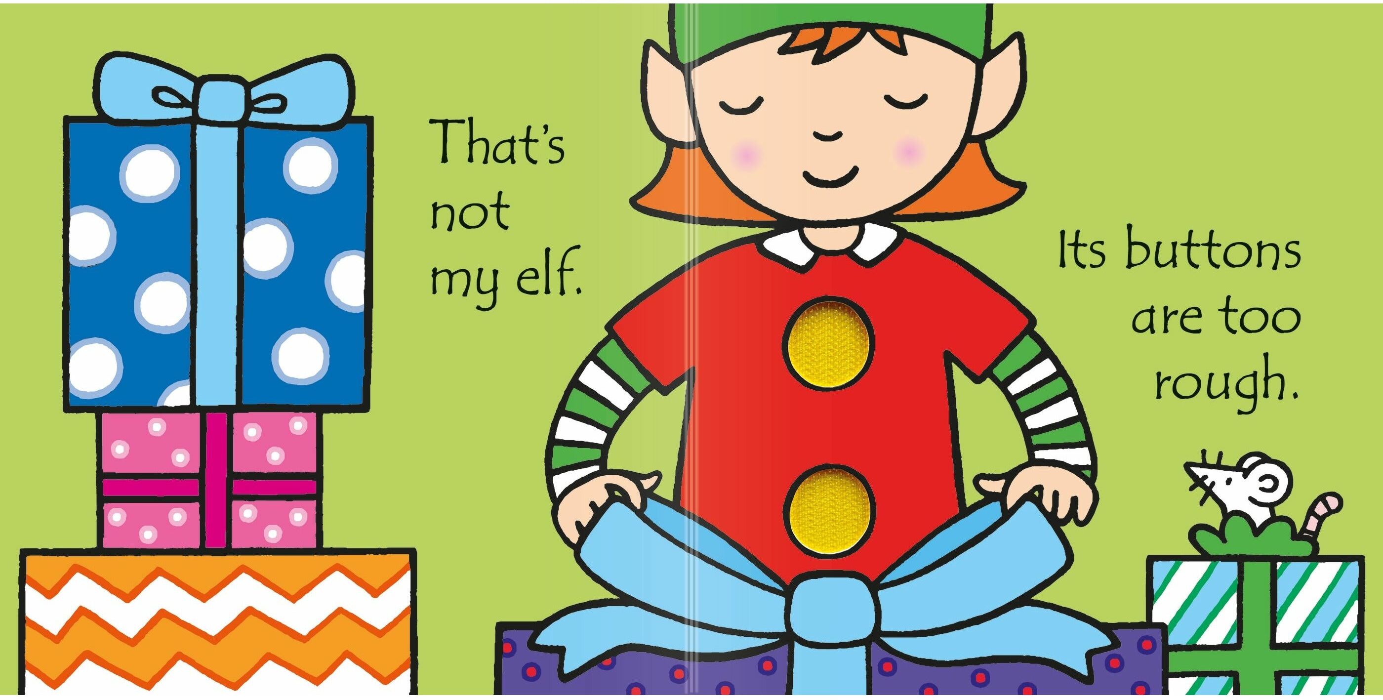 Usborne Touchy Feely That's Not My Elf by Fiona Watt