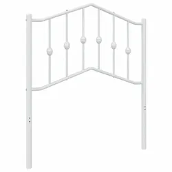 vidaXL Ersatz-Kopfteil Metall Weiß 80 cm