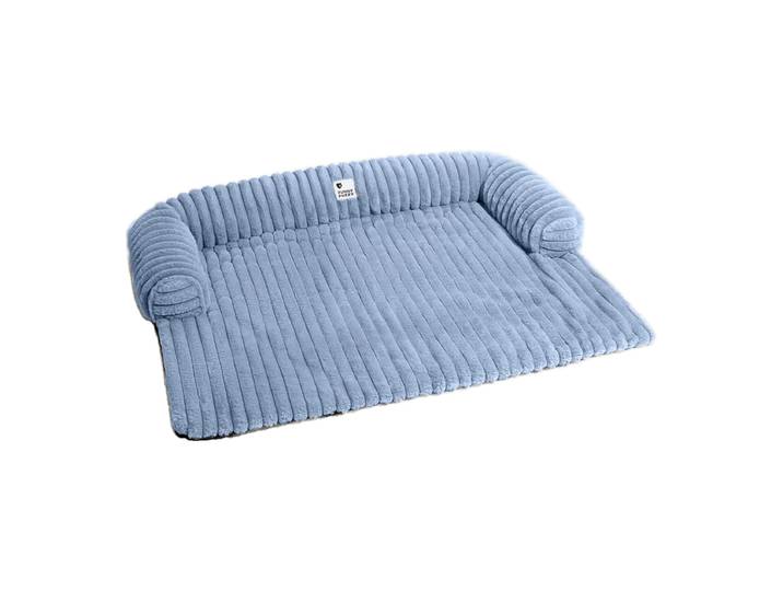 FUNNYFUZZY Getekend Pluche Bankkussen Maat L Blauw