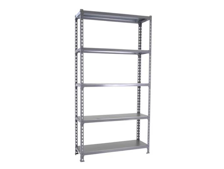 Simon Rack Metallregal 2000x1200x500 mm - Simonclick 5 Höhen, Metallablage, Biegepunkt 200 kg, Korrosionsschutzlackierung, Klicksystem-Montage, Grau