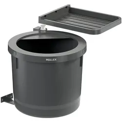 Müllex Abfall-Schwenksystem D-LINE D50, Abfalleimer, Grau