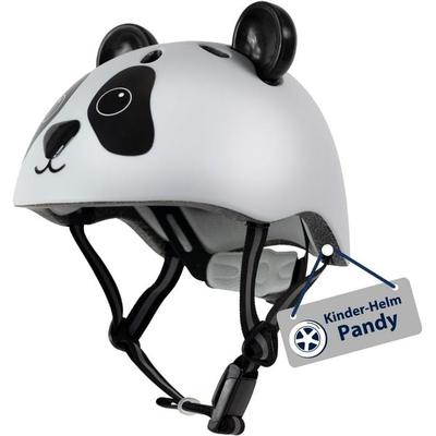 HUDORA 84921 - Kinder-Helm Pandy, Gr. 48-52, Kinderhelm im Panda-Look