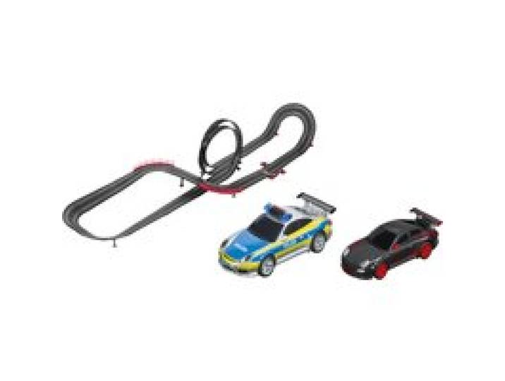 CARRERA GO!!! Voiture et circuit de course 1:43 (Piste de course automobile - Piège de police)