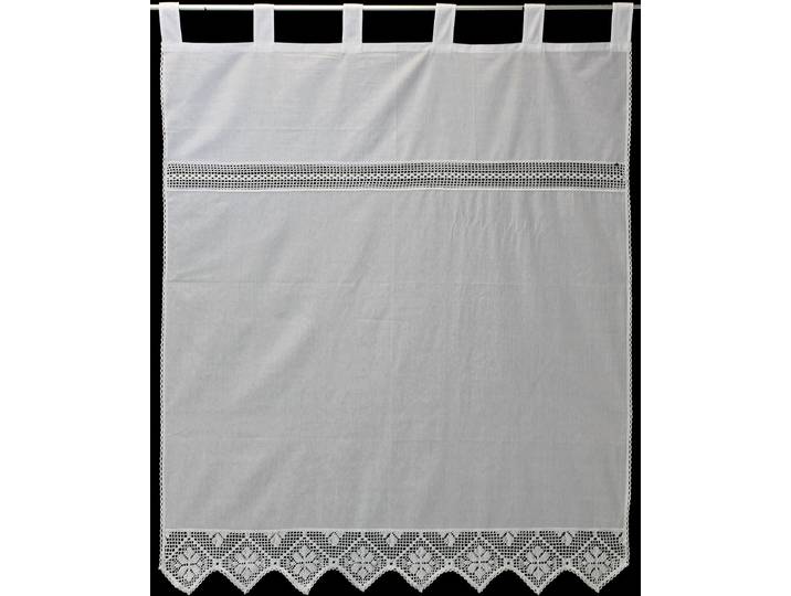 Gardine Bärental Gr. 3, weiß, B:120cm H:225cm, Baumwolle, Polyester, HOSSNER - ART OF HOME DECO, Gardinen, Gardine, maschinell gefertigte Häkelspitze