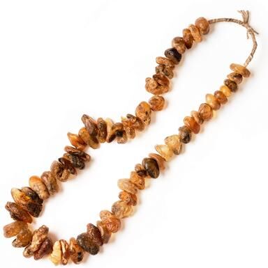 "Artissance 15""L Brown Decorative African Raw Ember On String, Home Accent Art Décor"