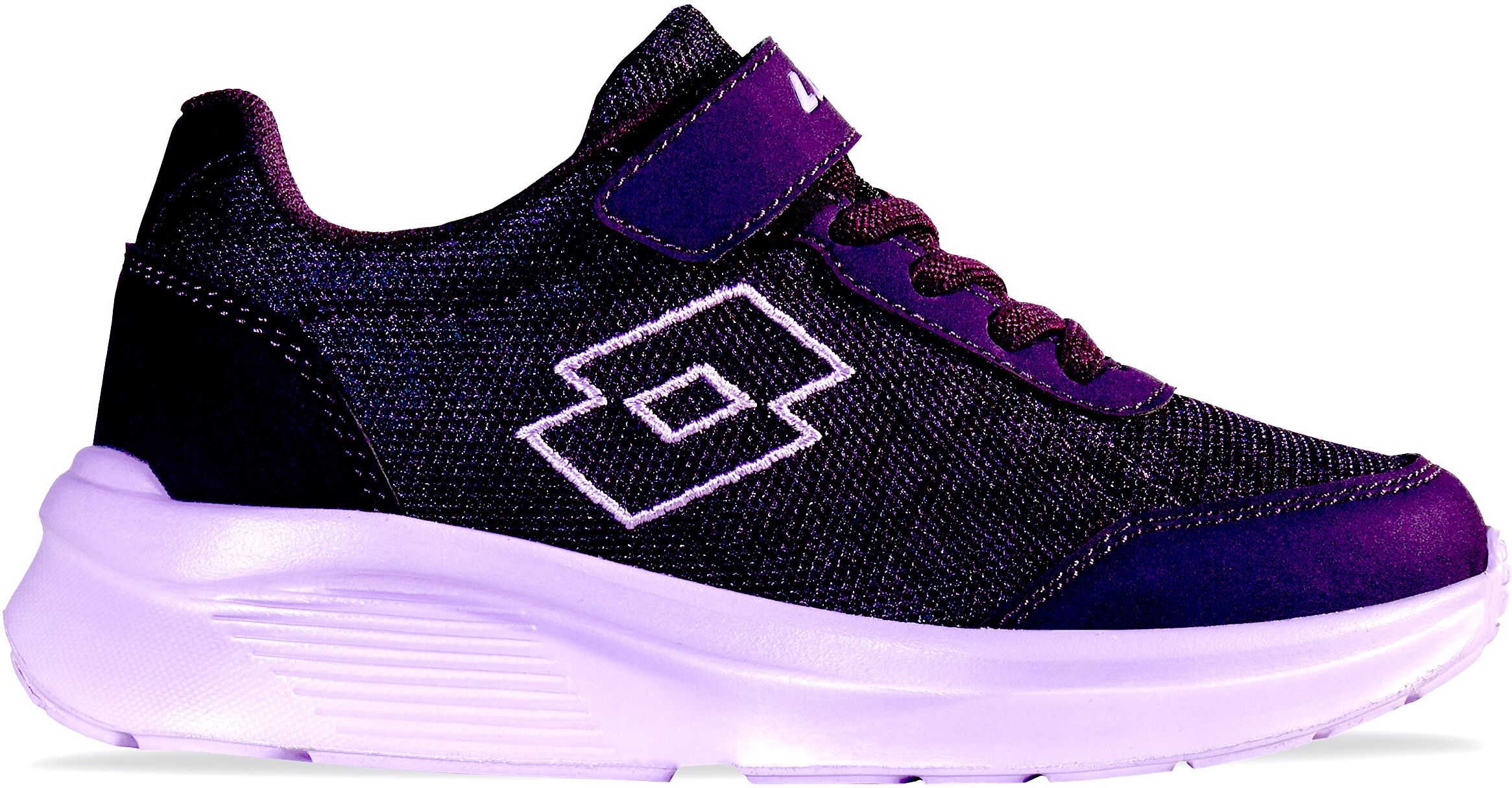Sneaker LOTTO, Mädchen, Gr. 32, lila, lavender, Mesh, Synthetik, Schuhe Sneaker, reflektierendes Obermaterial