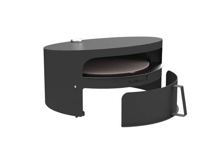 Barbecook Four à Pizza Bois Dynamic Centre avec Surface de Cuisson 36 cm\, pour Barbecue à Bois Nestor\, 51.5x46x27.5cm\, Black