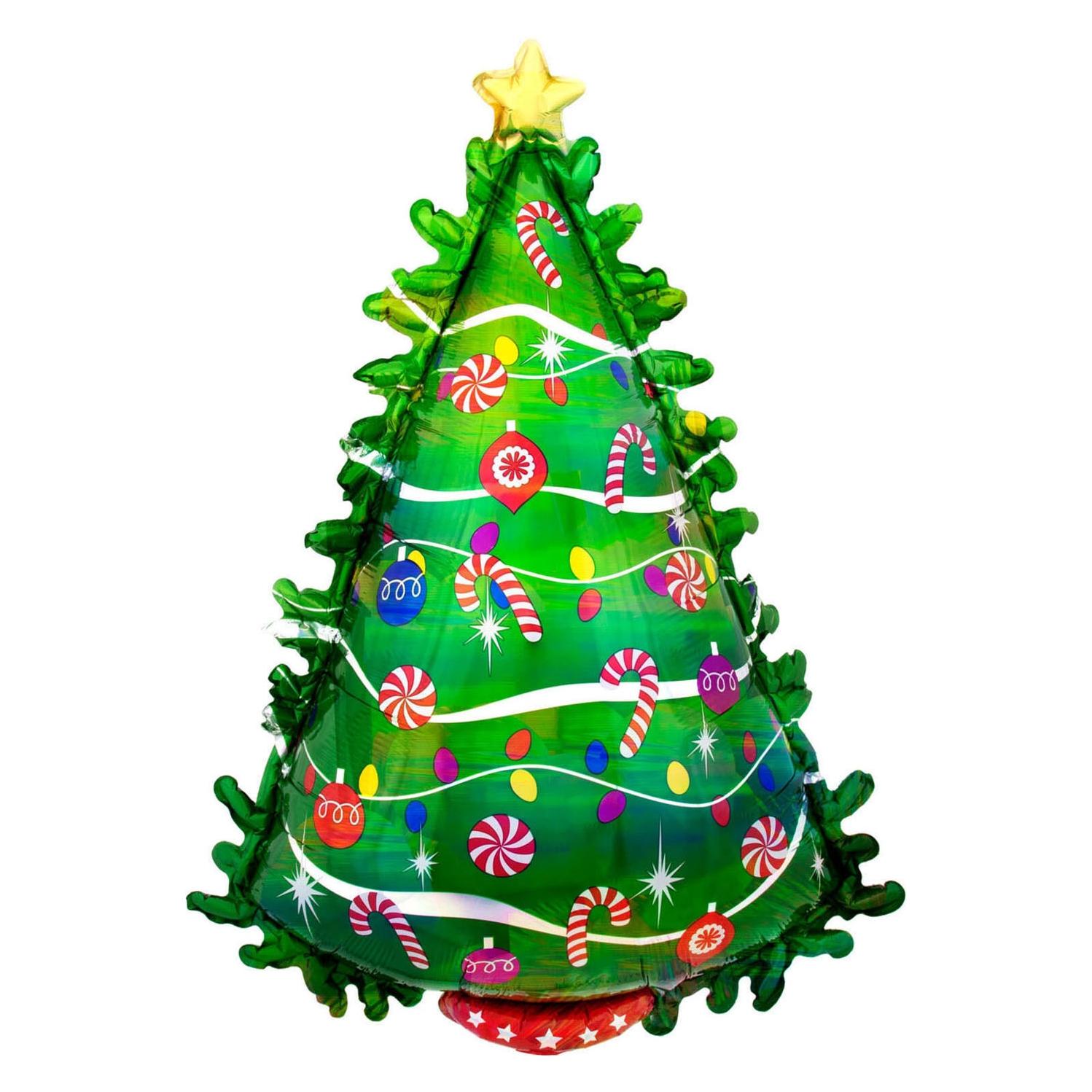 Anagram SuperShape Green Christmas Tree Folienballon verpa (5x) (4042675)