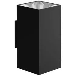SUNSET SQ 16 - 16W IP65 Quadratische LED-Wandleuchte mit Schaltertechnologie, Farbtemperatur 2700K/3200K/4000K, Mattschwarz - Beneito & Faure