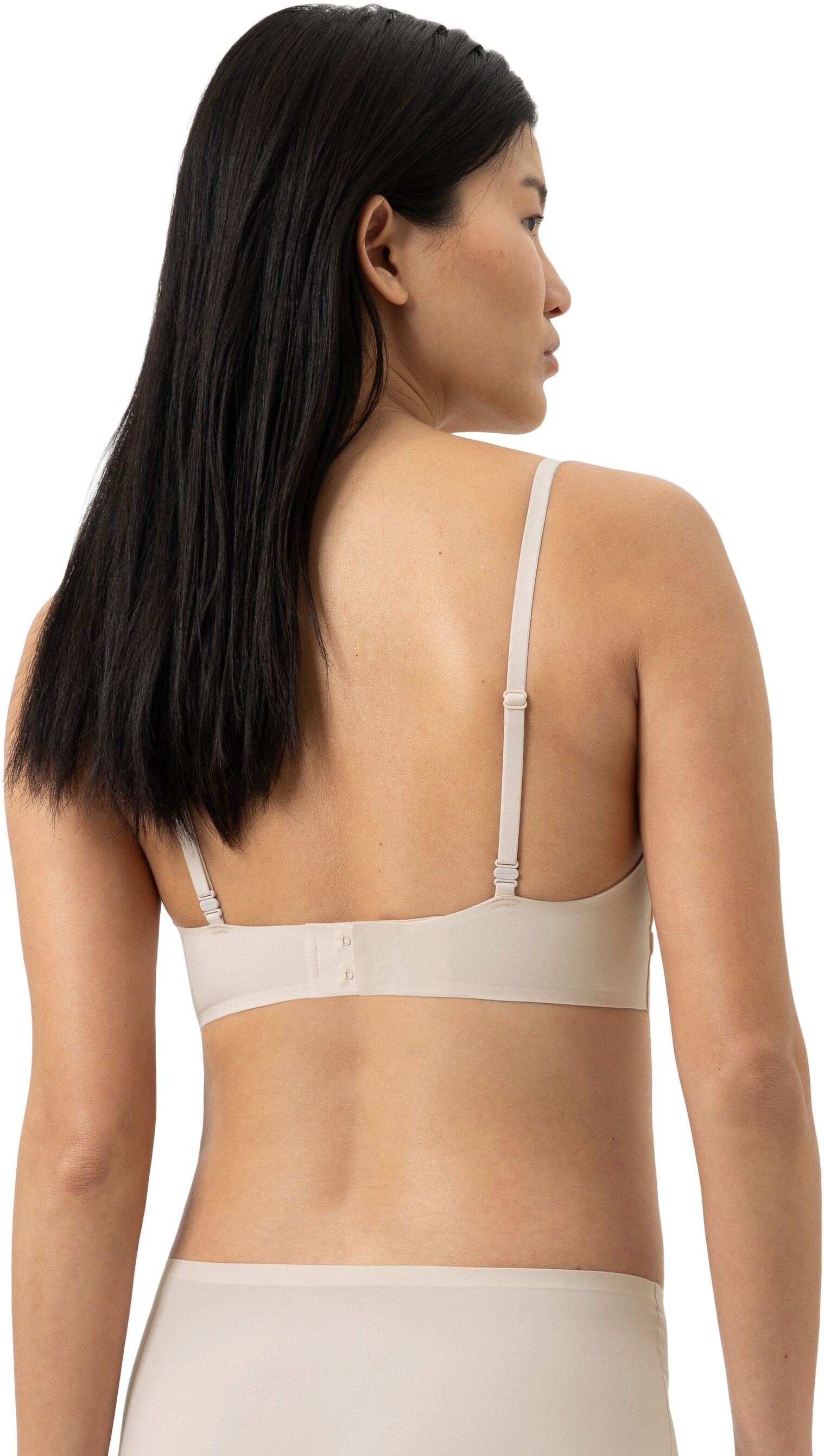 Triangel-BH MEY "Invisibles", Damen, Gr. XS, N-Gr, beige (bailey), Interlock, Obermaterial: 77% Polyamid, 23% Elasthan, BHs Triangel-BH, bügellos, extra weich, besonders elastisch bailey XS, N-Gr