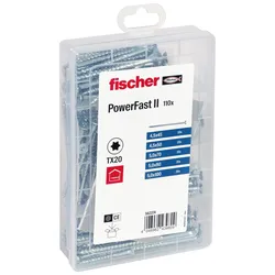 fischer Holzbauschrauben-Sortiment Meisterbox - PowerFast II SK TG 110-teilig