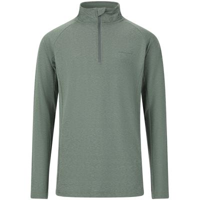 Fleeceshirt ENDURANCE "Earl", Jungen, Gr. 128, grün, 88% Polyester, 12% Elasthan, unifarben, normal, ohne Ausschnitt, Shirts, Mit innovativer Quick Dry-Technologie