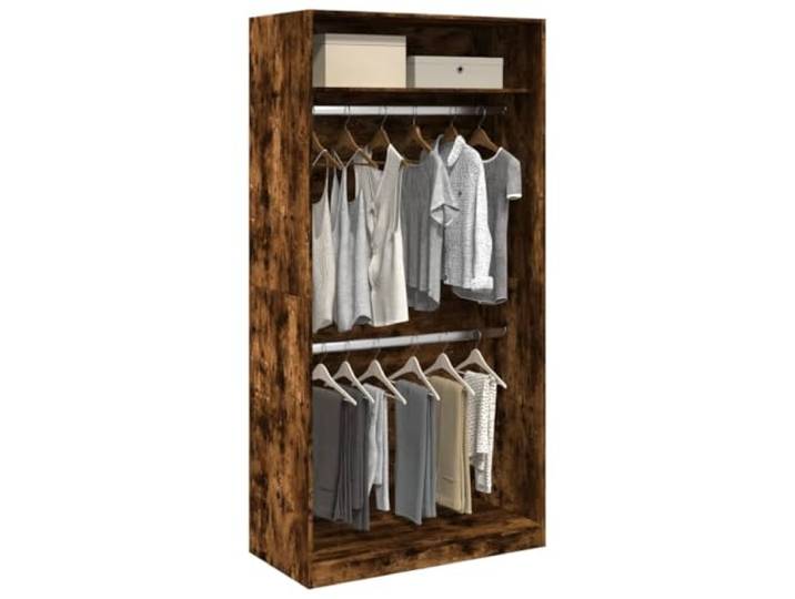 HKLGBVCR Kleiderschrank, Raucheiche, 100 x 50 x 200 cm, Holz
