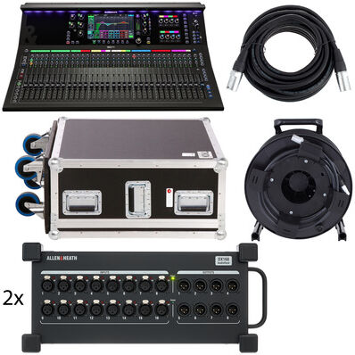 Allen & Heath SQ7+ Stagebox II Bundle Schwarz