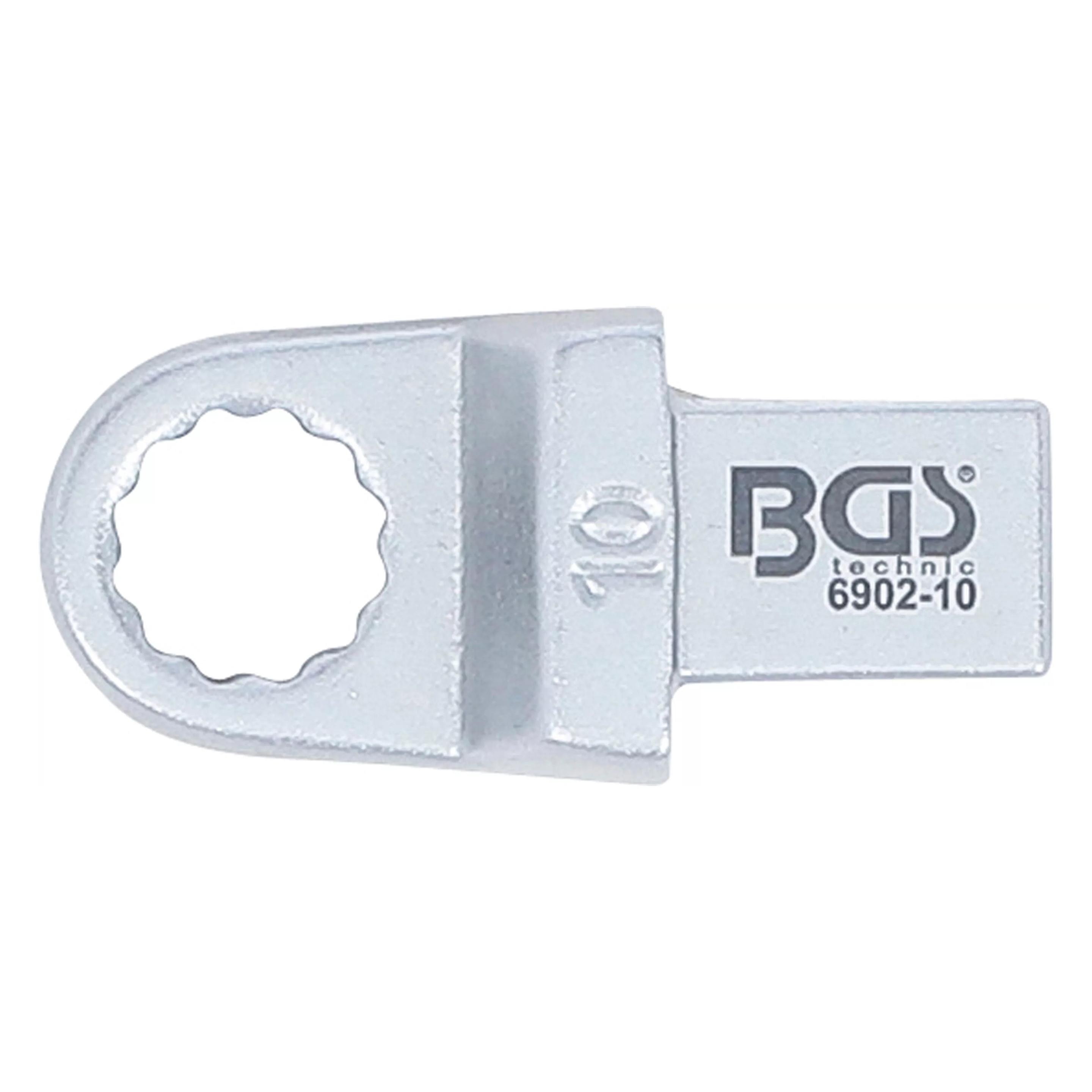 BGS Einsteck-Ringschlüssel | 10 mm | Aufnahme 9 x 12 mm (10 mm) (6902-10)