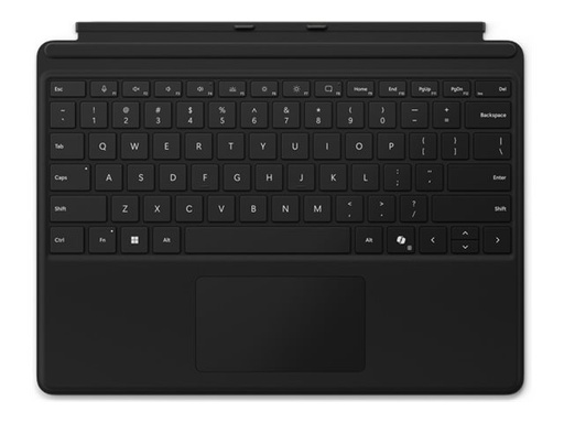 Microsoft Surface Pro Keyboard - Tastatur - mit Trackpad, Beschleunigungsmesser, Surface Slim Pen 2 Ablage- und Ladeschale - QWERTZ - Deutsch/Österreichisch - Schwarz - für Microsoft Surface Pro 8, Pro 8 for Business, Pro 9, Pro 9 for Business, Pro 10 for Business, Pro (11th Edition) (8XA-00172)