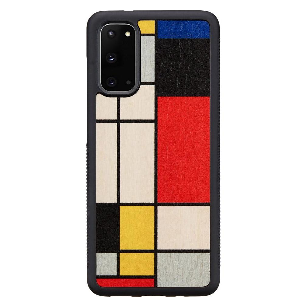 Man&Wood case for Galaxy S20 mondrian wood black (Samsung Galaxy S20) (1000001194)