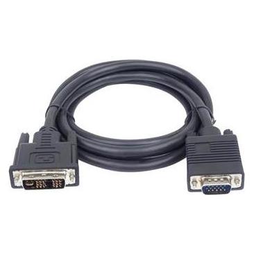 PremiumCord DVI-I - D-Sub (VGA) kabelis 2m juodas (kpdvi1a2) (2 m) (kpdvi1a2)