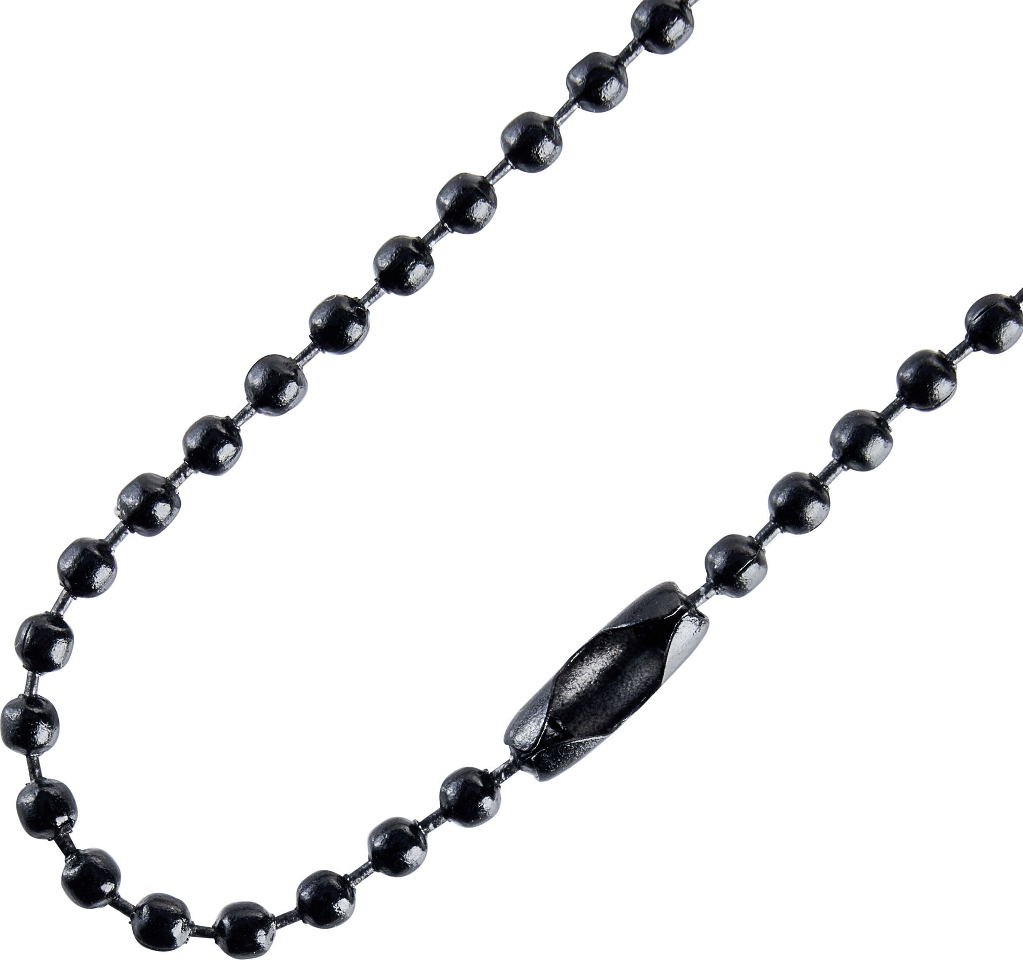 SPRINTIS 100 Unités - Chaînes sphériques avec fermeture à compression noir   2,4 mm   102 mm, métal