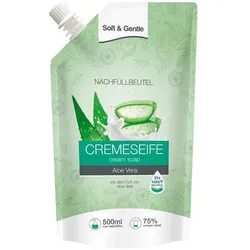 Seife Soft & Gentle Cremeseife Aloe Vera Nachüllbeutel pH-hautneutral, auch für empfindliche Haut geeignet