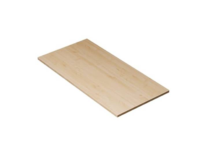 KESSLER PRO Tischplatte, Spanplatte, 25mm, verstärkte Kante Ahorn 120x60 cm