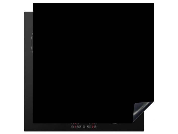 MuchoWow Herabdeckplatte - Schwarz - Einfarbig - 78x78, Kunststoff, Quadratisch, 78x78x0.2 cm, Geschirr, Tischkultur & Serviergeschirr, Servierplatten