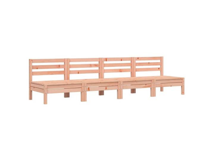 vidaXL Sofa, Gartensofas ohne Armlehnen 4 Stk. Massivholz Douglasie