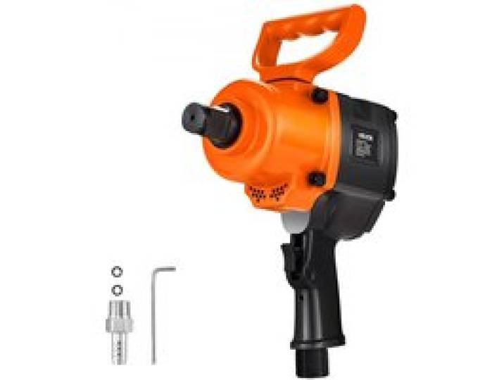 VEVOR Clé à Choc Pneumatique 25,4 mm, Mécanisme Impact à Double Marteau, Couple Inverse Max 1626 Nm, Réglage 6 Vitesses, 4600 tr/min, Clé Pneumatique pour Réparation Entretien Automobiles Intensifs