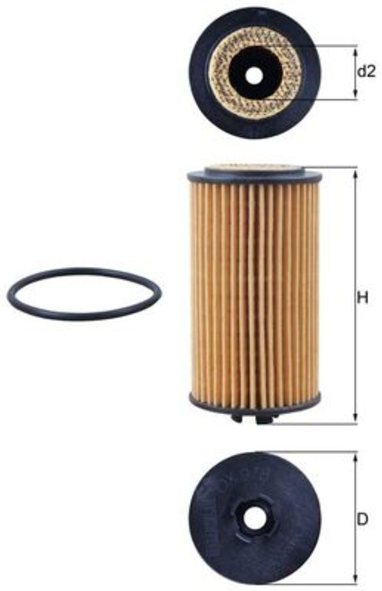 Ölfilter MAHLE KNECHT OX 978D