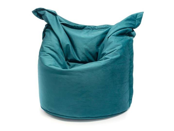 Pouf Fauteuil Sac Velours Déhoussable Coussin de Sol Rembourrage Billes 90x90x115cm A6 – Ecopuf