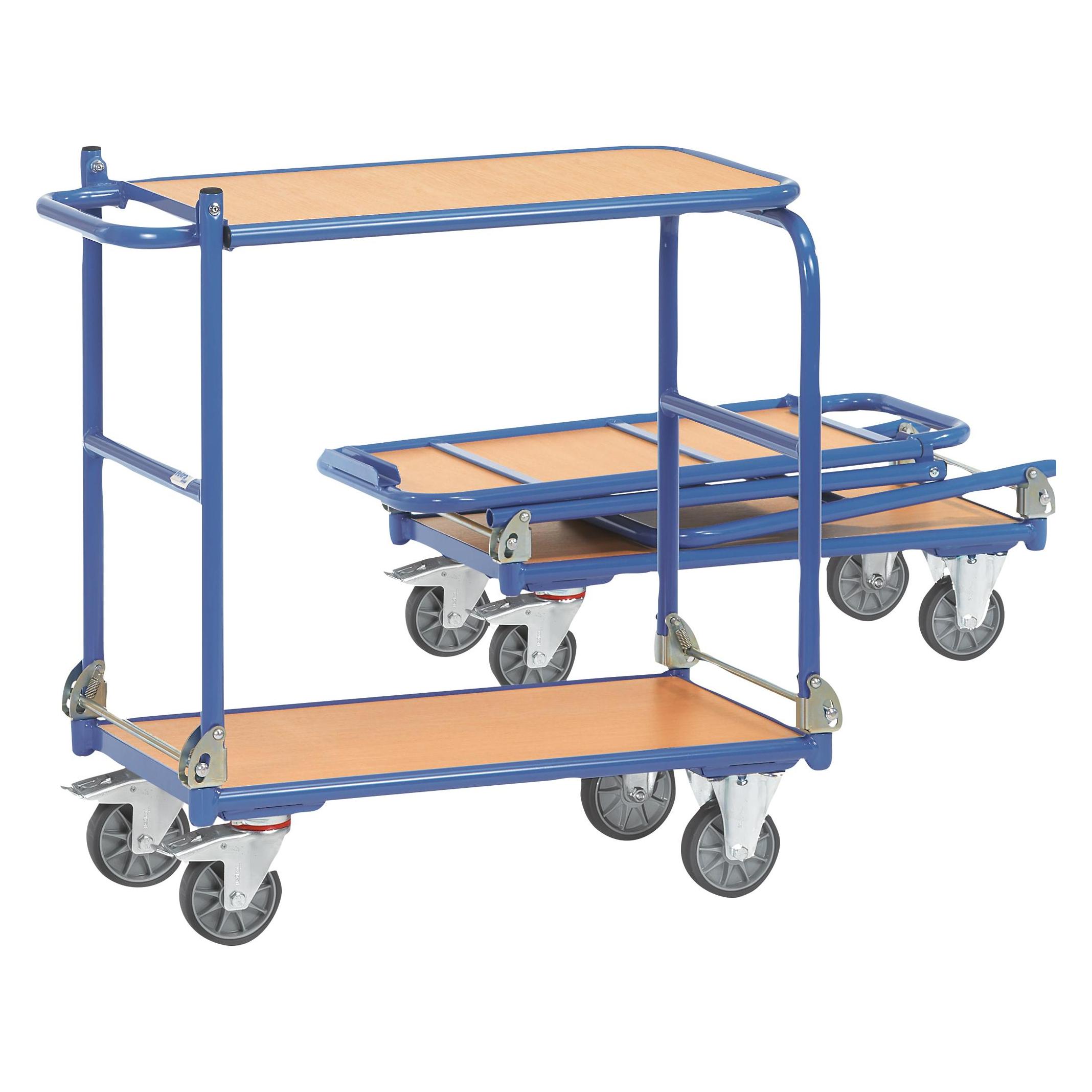 Fetra 1140 Tischwagen KW 4, 2 Etagen, klappbare Tischplattform (150 kg, 2) (228616)