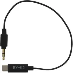 Boya Universal Adapter BY-K2 3.5mm TRS To USB-C (0.20 m), Audiokabel