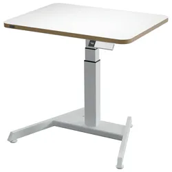 LEITZ Schreibtisch Ergo, elektrisch höhenverstellbar, 80x60cm, weiß