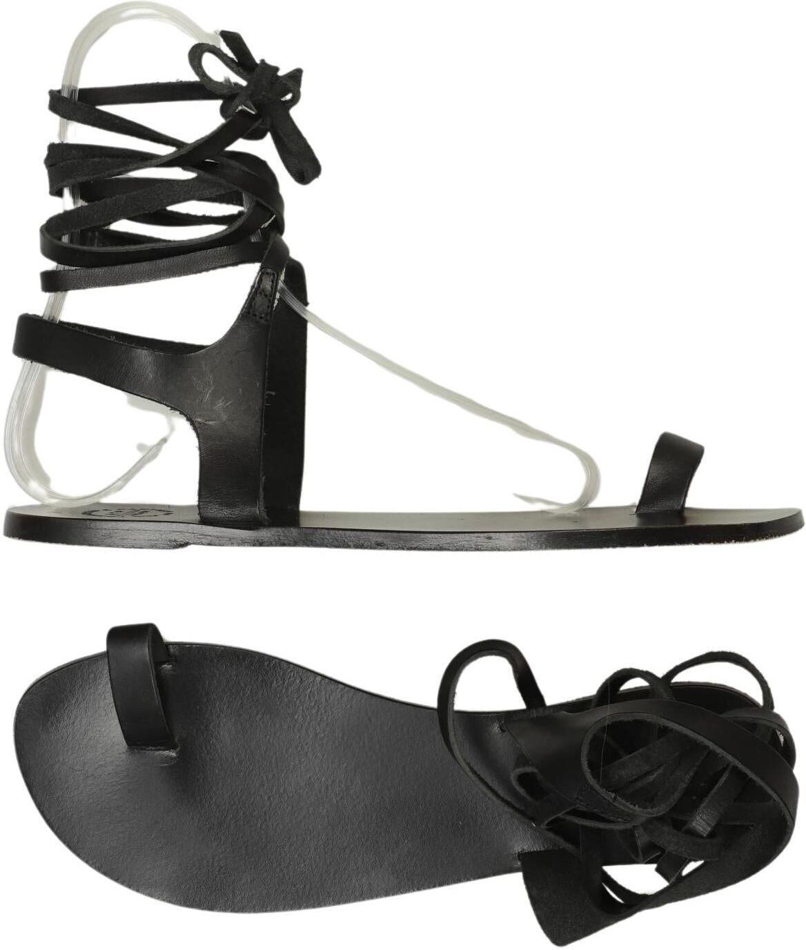 ATP Atelier Damen Sandalen, Schwarz, Gr. EU 40, kein / Etikett - Second Hand