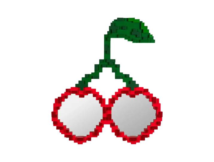 Seletti Pixel spiegel cherries