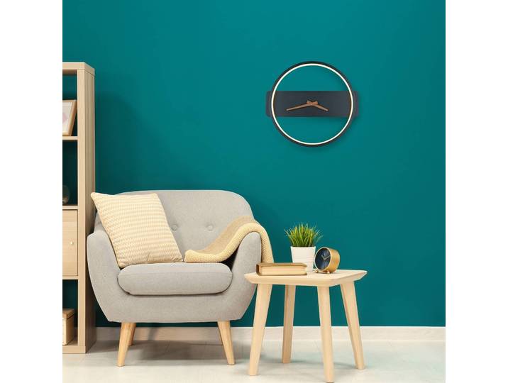 Globo Wandleuchte Sussy, schwarz, für Wohn- / Esszimmer, Metall, Modern