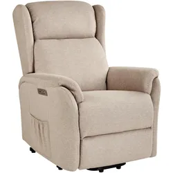 SESSEL taupe USB-Port elektrisch verstellbar Elegy