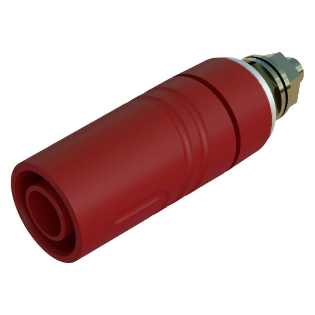 Hirschmann SAB 2600 G M4 Au Sicherheits-Laborbuchse Buchse Einbau vertikal Stift-O 4 mm Rot 1 (972357701)