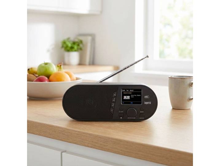 Digitalradio mit DAB+und UKWay, Bluetooth 5.1, LCD-Farbdisplay, Wecker