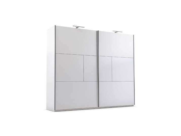 Masseno Schiebetürenschrank SHEN 250/215/65cm 2-türig Weiß