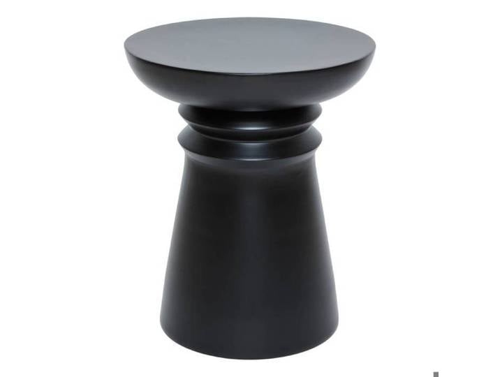 Table d'appoint Jaya ronde D.38cm noir - Atmosphera Créateur d'intérieur