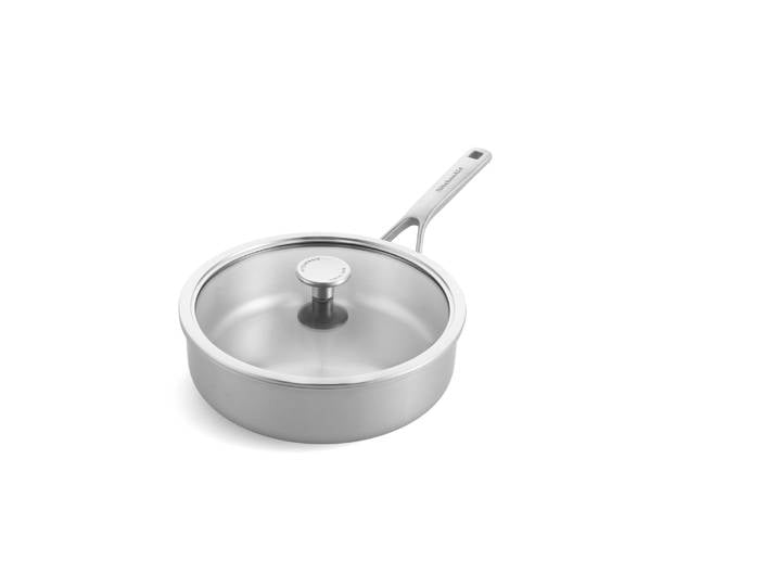 Sauteuse Kitchenaid (24cm) - Acier Inoxydable 3PLY - Avec couvercle