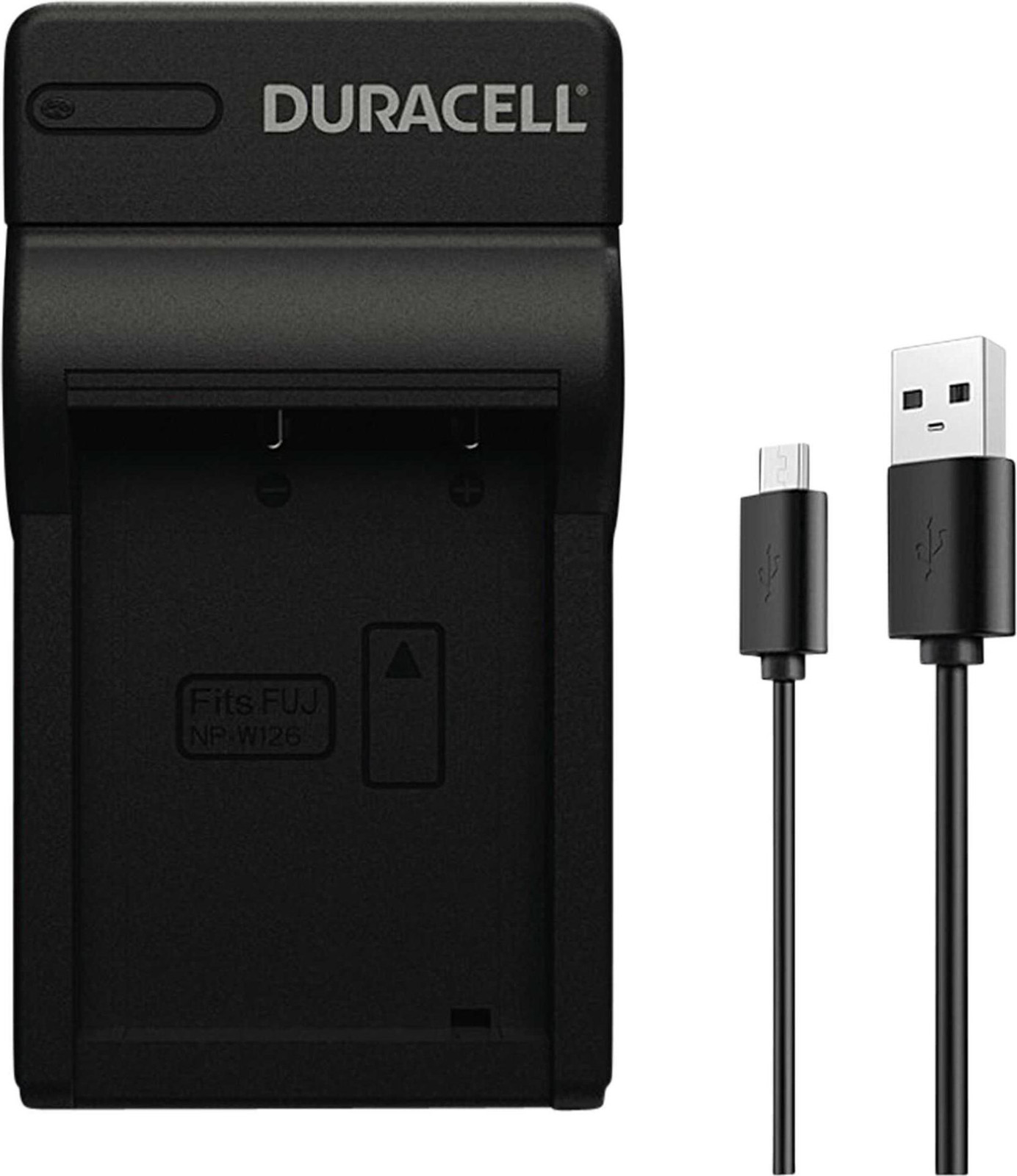 Duracell USB oplader voor FujiFilm NP-W126, zwart