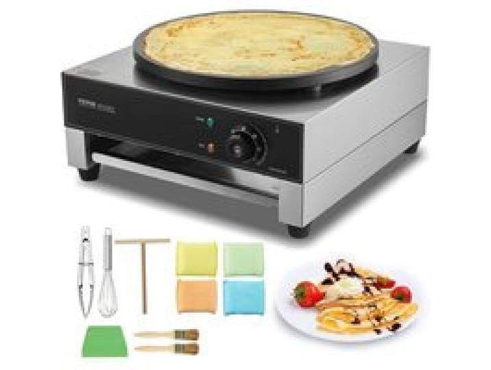 Crêpière Électrique - LASER GENETICS CARRON - 40 cm - Antiadhésive - 1700 W - Contrôle de Température